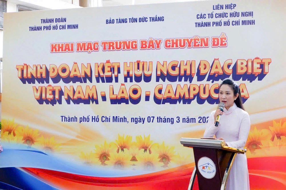 Trưng bày chuyên đề “Tình đoàn kết hữu nghị đặc biệt Việt Nam – Lào – Campuchia“ - ảnh 2