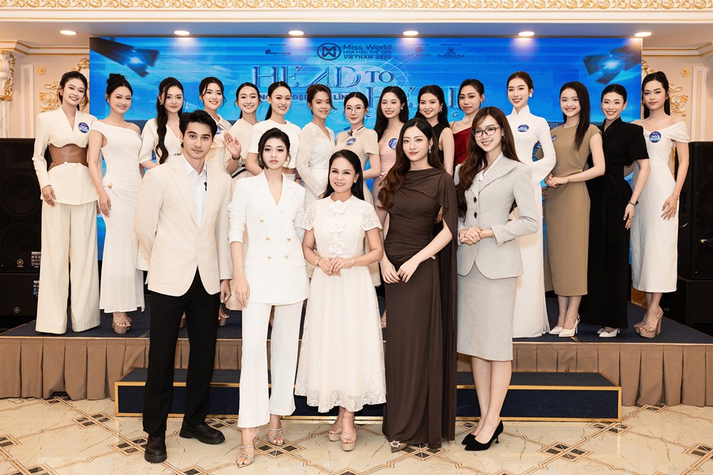 Top 48 Miss World Vietnam 2025 trổ tài tranh biện, lộ diện 15 gương mặt nổi bật - ảnh 8