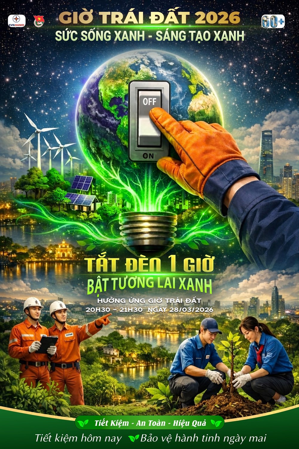 TP.HCM tắt đèn 1 giờ hưởng ứng Giờ Trái đất 2026 - ảnh 1