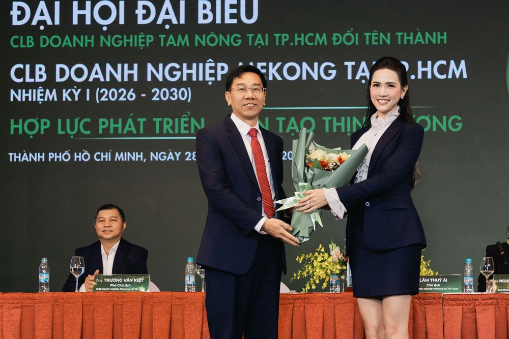 Hoa hậu Phan Thị Mơ làm Phó Chủ tịch CLB Doanh nghiệp Mekong TP.HCM - ảnh 1