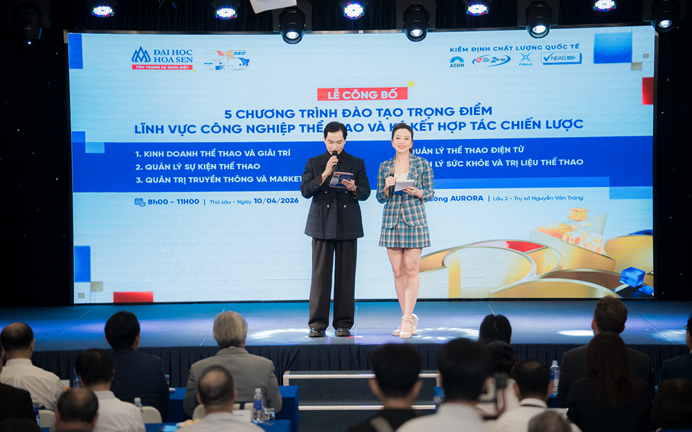 Đại học Hoa Sen công bố 5 chương trình đào tạo Công nghiệp thể thao - ảnh 1