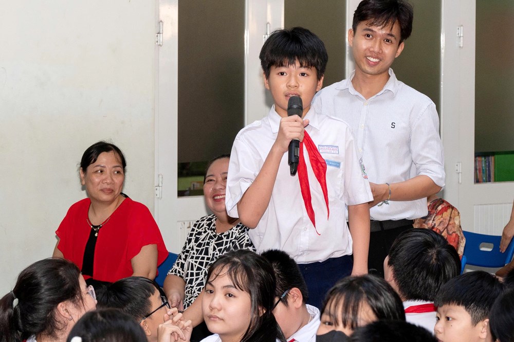 Sân khấu hóa tuyên truyền xây dựng văn hóa ứng xử cho học sinh - ảnh 4