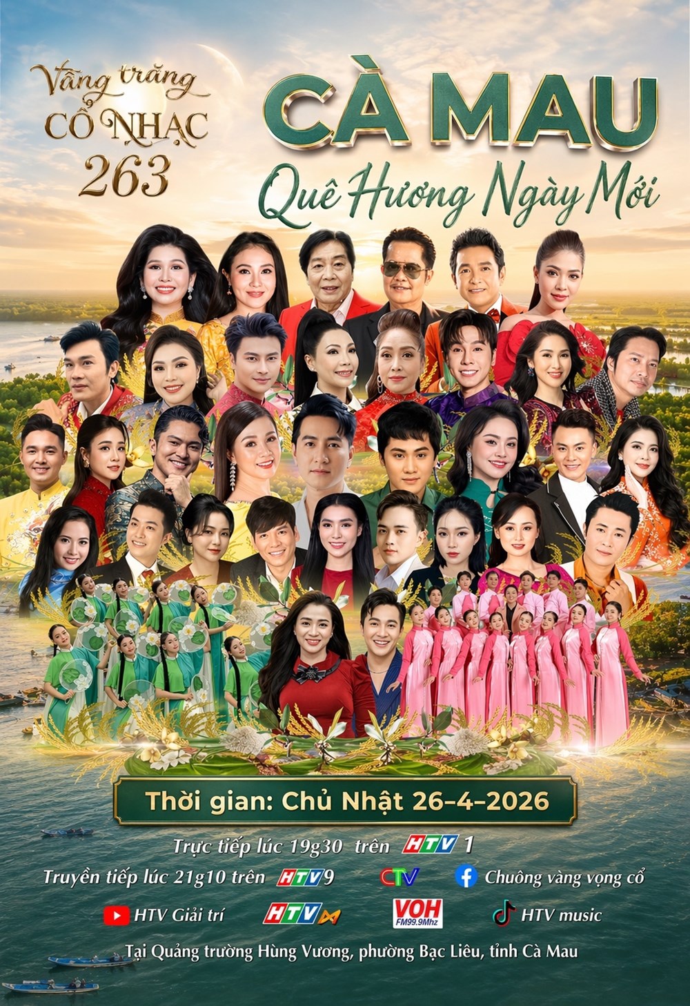 “Vầng trăng cổ nhạc” lần thứ 263 tôn vinh văn hóa, con người vùng đất Cà Mau - ảnh 1