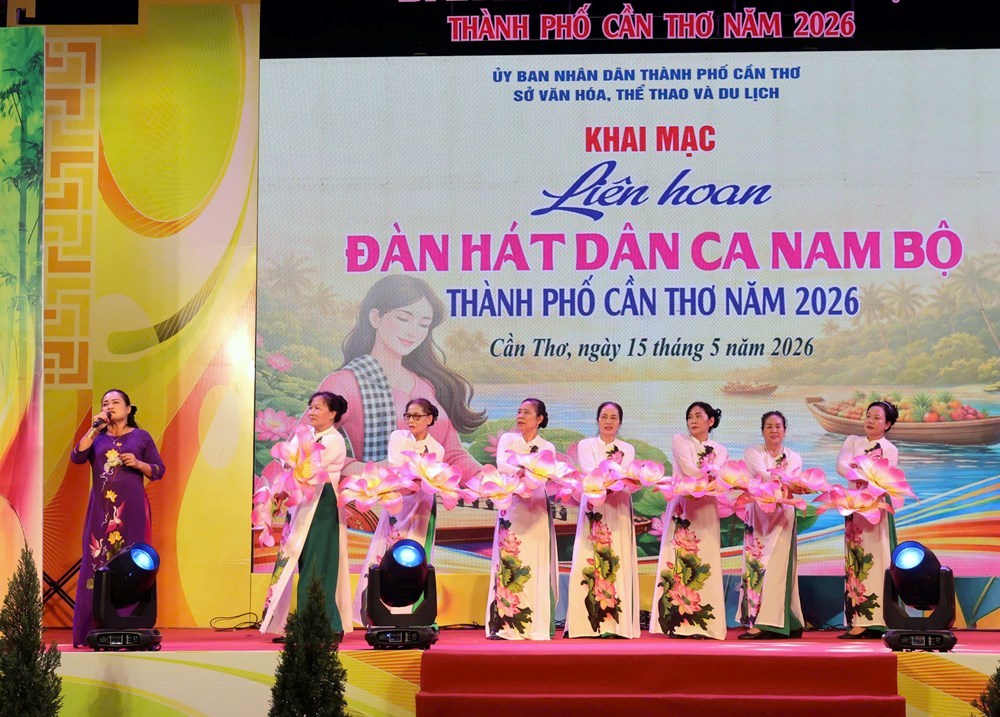 Khai mạc Liên hoan Đàn, hát dân ca Nam Bộ TP. Cần Thơ năm 2026 - ảnh 9