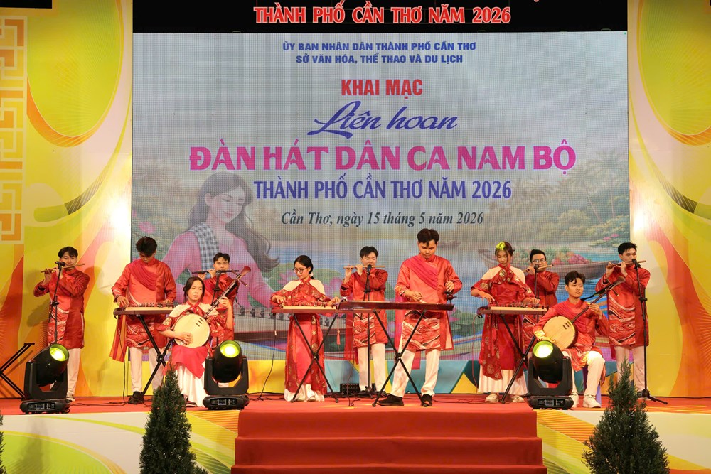 Khai mạc Liên hoan Đàn, hát dân ca Nam Bộ TP. Cần Thơ năm 2026 - ảnh 1