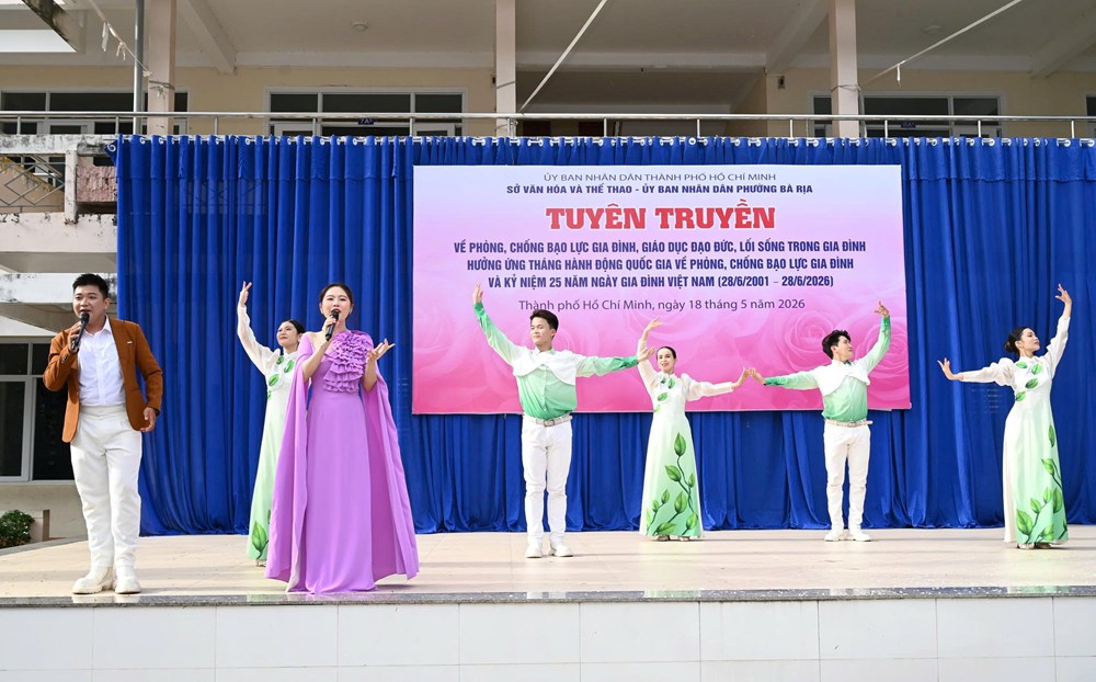 Sân khấu hóa tuyên truyền phòng, chống bạo lực gia đình trong trường học - ảnh 3