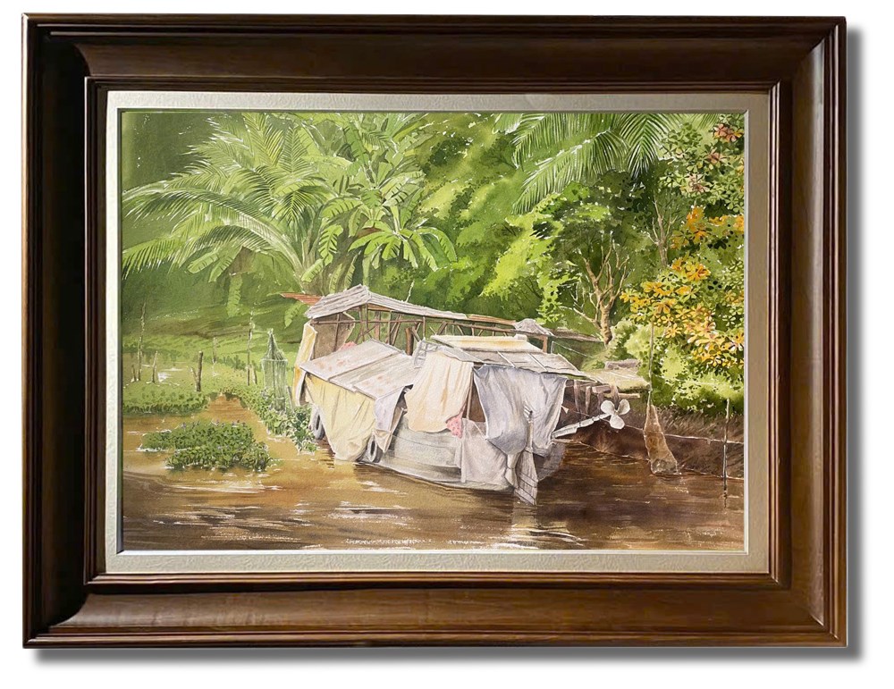 Vũ Thành Tâm kể tình quê bằng tranh màu nước - ảnh 1