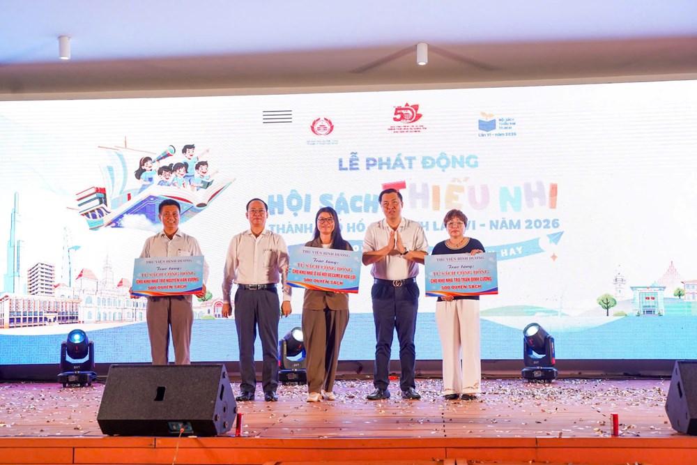 Phát động Hội sách Thiếu nhi tại khu chung cư - ảnh 4