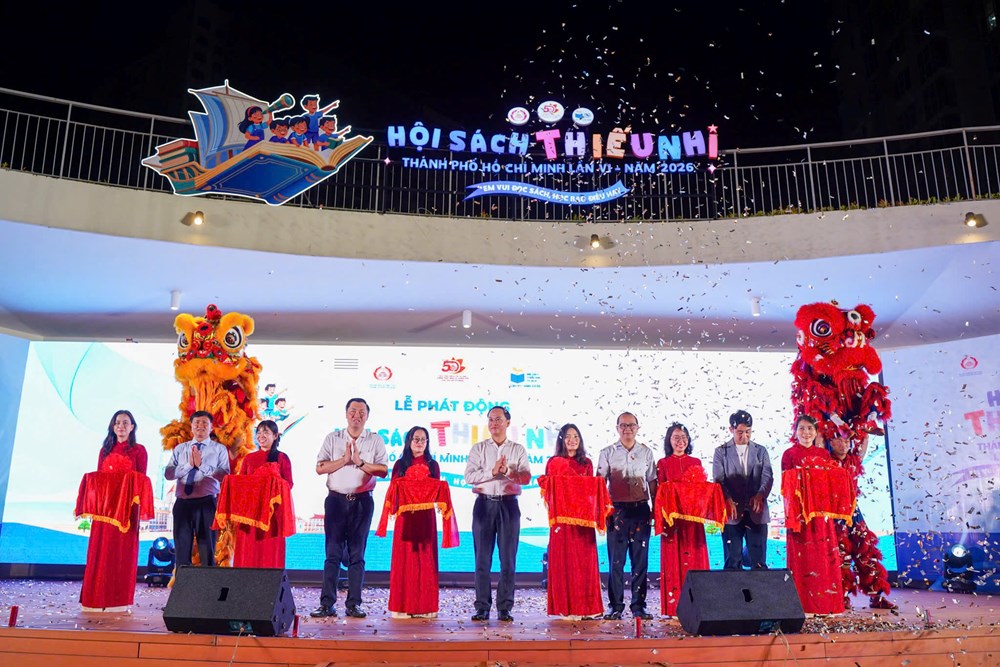 Phát động Hội sách Thiếu nhi tại khu chung cư - ảnh 1