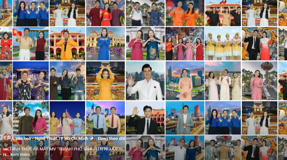 Hơn 50 văn nghệ sĩ góp mặt trong MV “Thành phố sáng tên Người“ - ảnh 6
