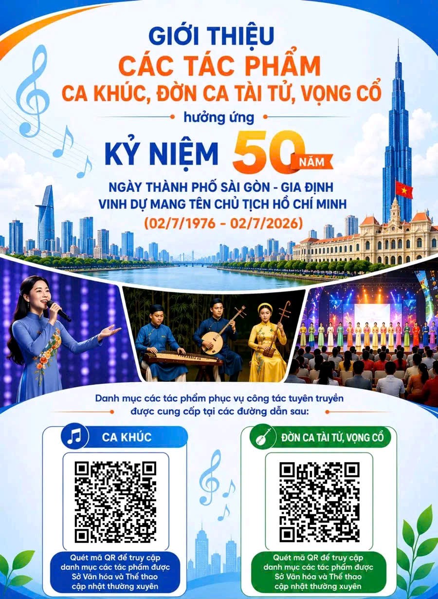 Công bố ca khúc, bài bản Đờn ca tài tử phục vụ tuyên truyền 50 năm Thành phố mang tên Bác - ảnh 1