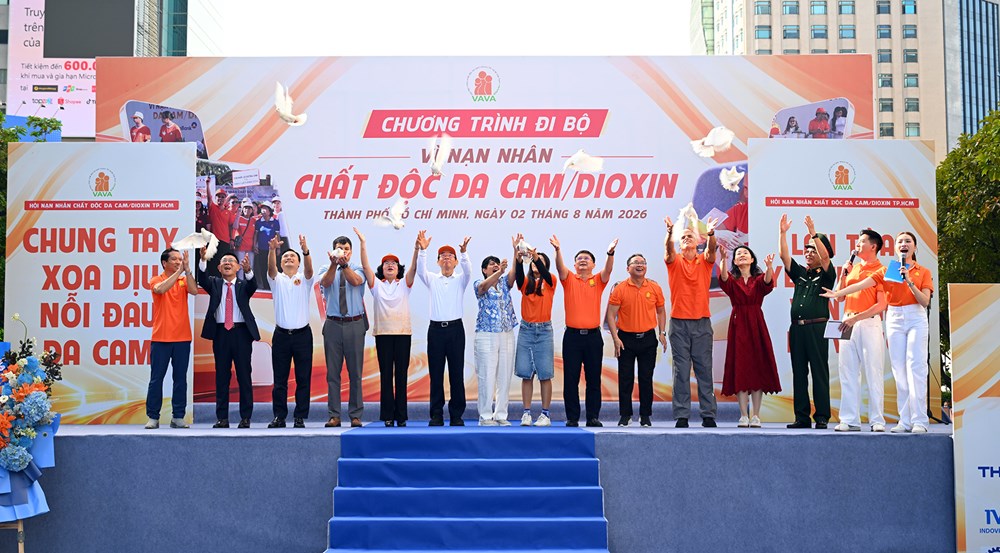 Hơn 5.000 người đi bộ vì nạn nhân chất độc da cam/dioxin - ảnh 1