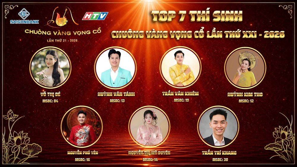 Top 7 “Chuông vàng vọng cổ 2026” tranh tài ở Chung kết 2 - ảnh 1