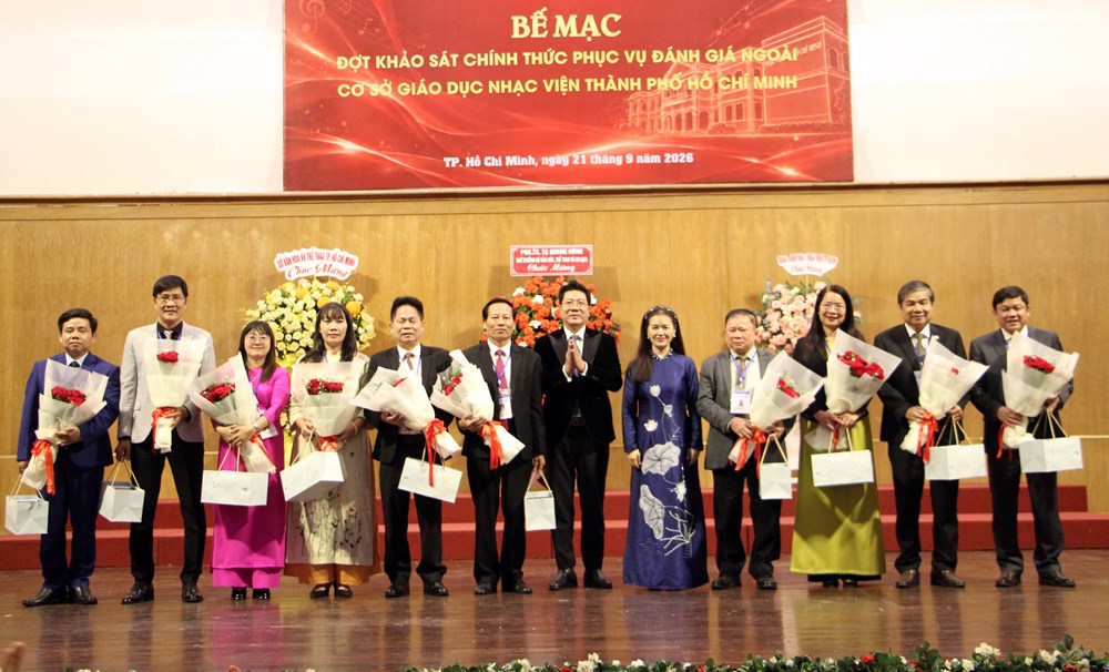 Nhạc viện TP.HCM hoàn thành đợt khảo sát đánh giá ngoài - ảnh 1