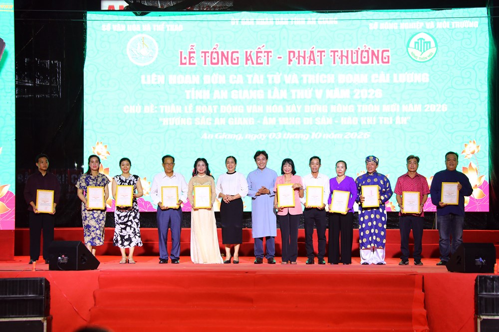 An Giang trao Giải A cho 13 tiết mục tại Liên hoan Đờn ca tài tử và Trích đoạn Cải lương 2026 - ảnh 2