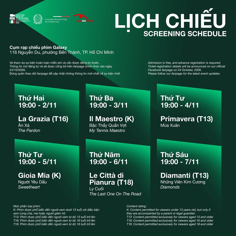 Xem miễn phí phim Italia tại TP.HCM vào tháng 11 này - ảnh 2