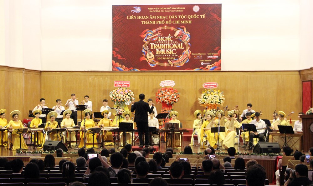 Nhạc viện TP.HCM khai mạc Liên hoan Âm nhạc dân tộc quốc tế 2026  - ảnh 4