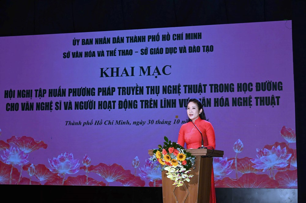 TP.HCM tập huấn phương pháp truyền thụ nghệ thuật trong học đường cho nghệ sĩ - ảnh 1