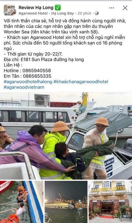 22 khách sạn đăng ký hỗ trợ miễn phí chỗ nghỉ cho gia đình các nạn nhân - ảnh 4