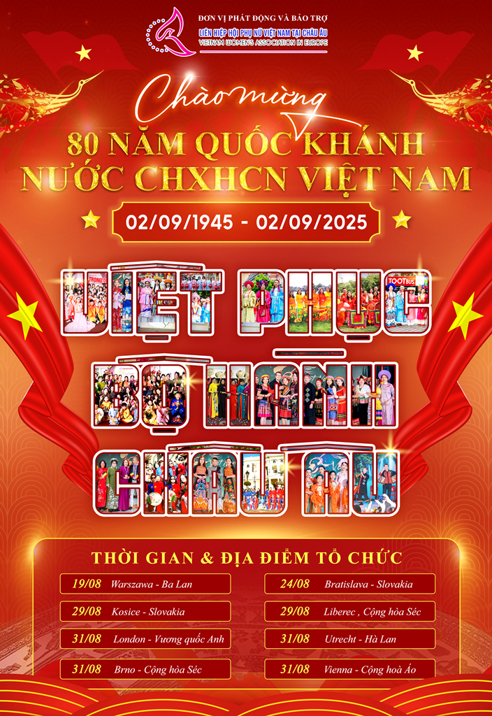 Từ châu Âu, phụ nữ Việt lan tỏa tinh thần 80 năm Quốc khánh - ảnh 3