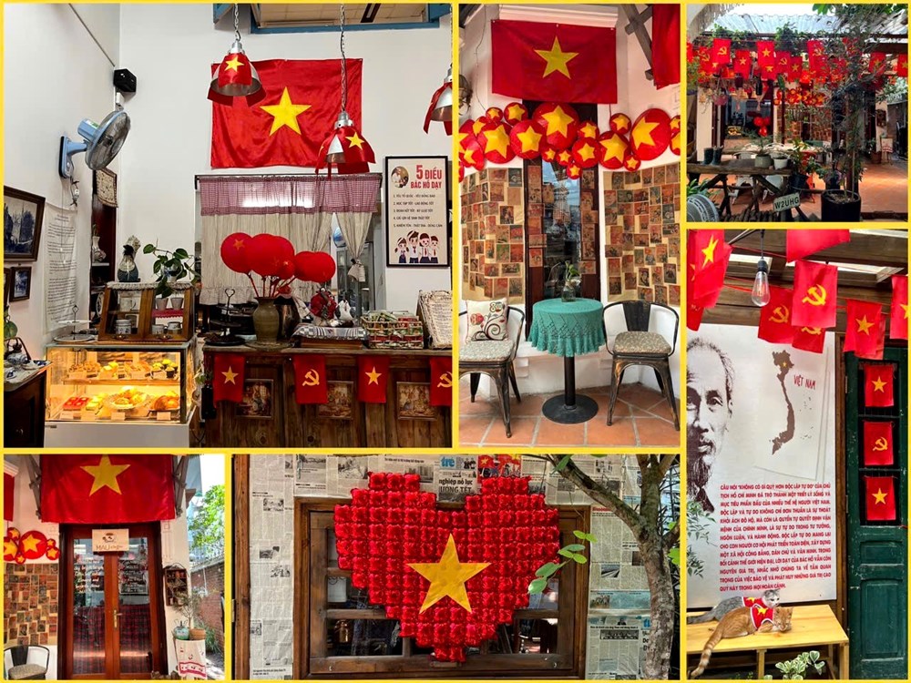 Hà Nội rực rỡ đón Đại lễ A80: Các quán cà phê lan tỏa niềm tự hào 2.9 - ảnh 3
