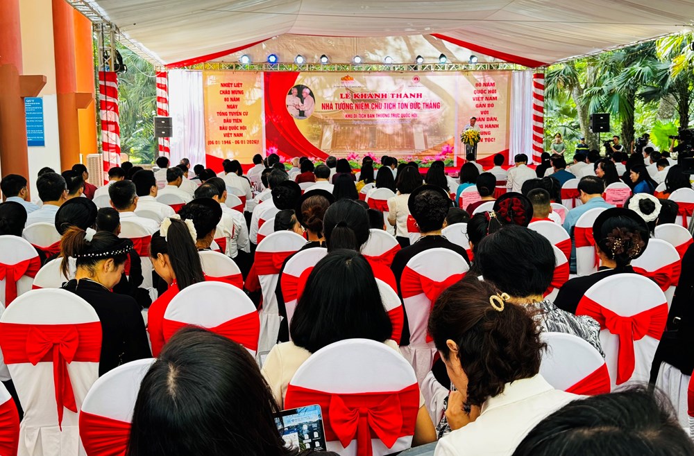 Khánh thành Nhà tưởng niệm Chủ tịch Tôn Đức Thắng tại Tuyên Quang - ảnh 2