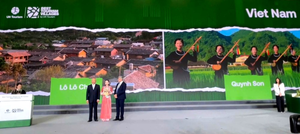 Làng du lịch cộng đồng Quỳnh Sơn được vinh danh “Làng du lịch tốt nhất năm 2025” - ảnh 1