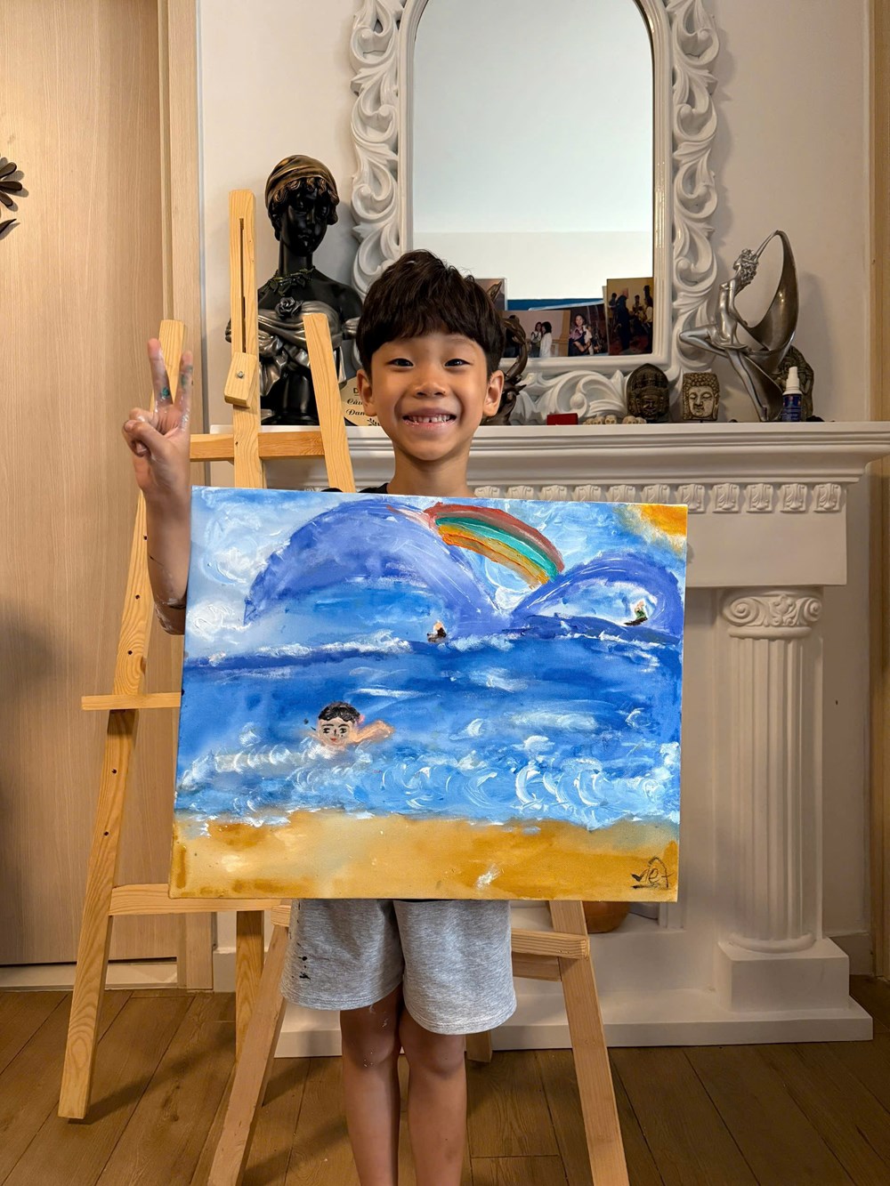 Khi mỹ thuật trở thành ngôn ngữ của sự trưởng thành nội tâm - ảnh 1