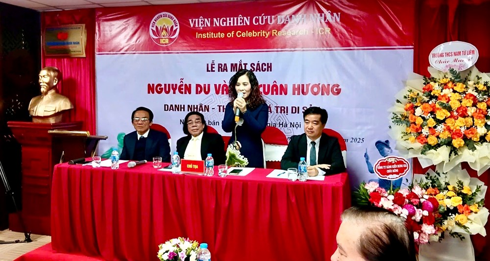 Ra mắt sách “Nguyễn Du và Hồ Xuân Hương: Danh nhân - Thi hào - Giá trị di sản“ - ảnh 1