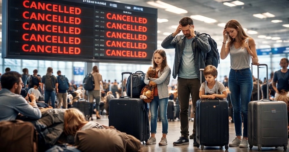 549 chuyến bay tê liệt, hàng chục nghìn hành khách mắc kẹt - ảnh 1