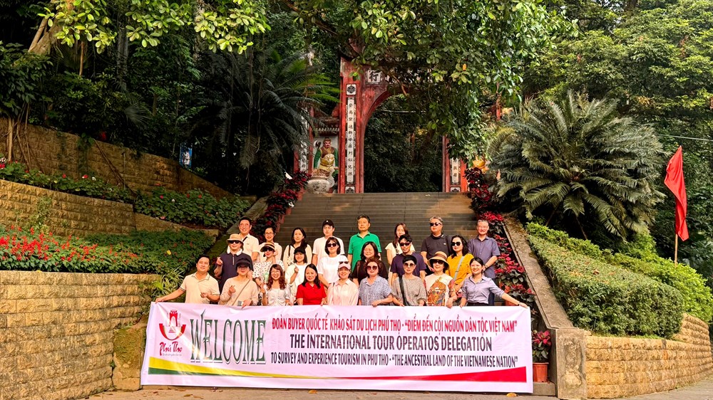 Đoàn lữ hành quốc tế khảo sát tại Phú Thọ - ảnh 2