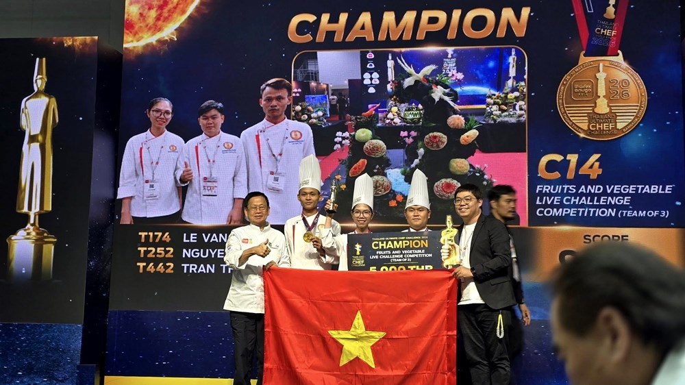 Đội tuyển đầu bếp Việt Nam thắng lớn tại Cuộc thi Đầu bếp Tài năng Thái Lan 2026 - ảnh 2