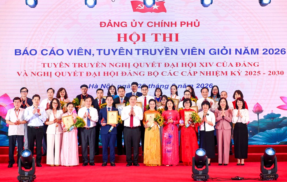Báo cáo viên Đảng bộ Ngân hàng Nhà nước giành giải Nhất - ảnh 1