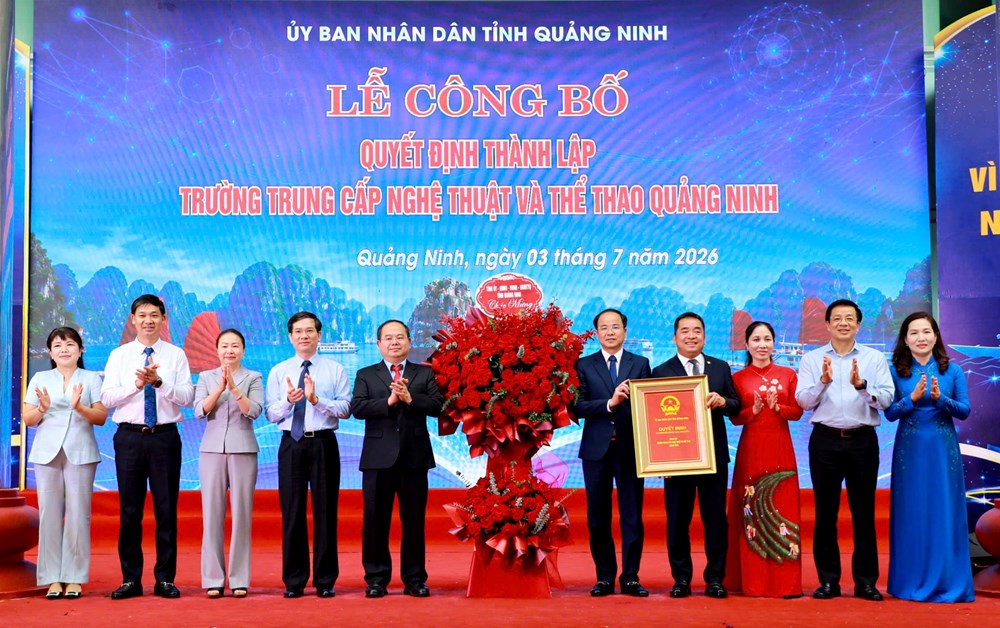 Lễ công bố Quyết định thành lập Trường Trung cấp Nghệ thuật và Thể thao Quảng Ninh - ảnh 2