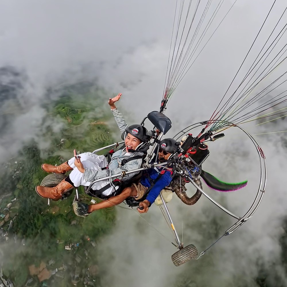 Bay dù lượn trên mùa vàng, chạy ultra trail giữa ruộng bậc thang Mù Cang Chải - ảnh 4