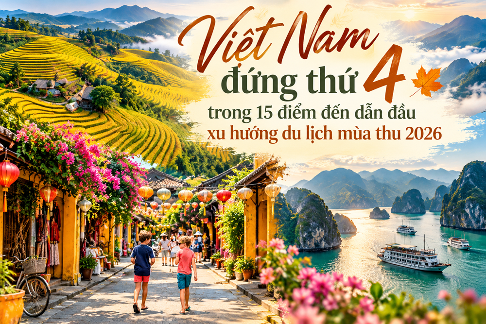 Việt Nam đứng thứ 4 trong 15 điểm đến dẫn đầu xu hướng du lịch mùa thu 2026  - ảnh 1