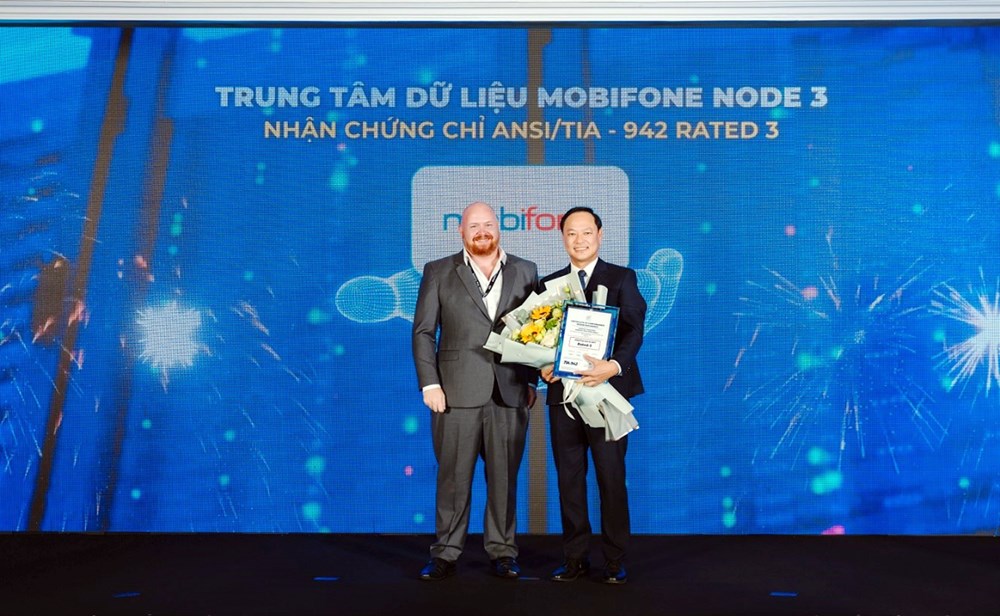 Trung tâm dữ liệu MobiFone Node 3 vinh dự nhận chứng chỉ ANSI/TIA-942 Rated 3 - ảnh 1