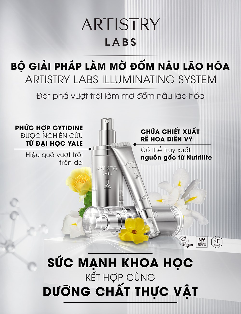 Amway Việt Nam ra mắt bộ giải pháp làm mờ đốm nâu lão hóa Artistry Labs Illuminating System - ảnh 1