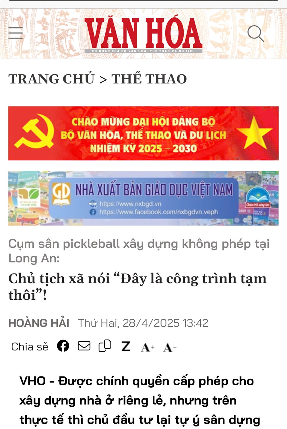 Phạt tiền 35 triệu đồng, buộc phá dỡ công trình vi phạm! - ảnh 1