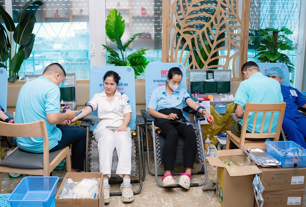 Bệnh viện Đa khoa Quốc tế Nam Sài Gòn tiếp nhận hơn 150 đơn vị máu - ảnh 2