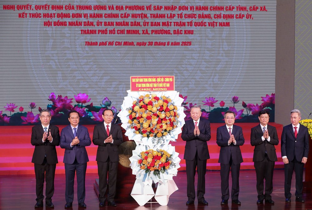 Tổng Bí thư Tô Lâm dự Lễ công bố các Nghị quyết, Quyết định của Trung ương về TP.HCM - ảnh 3