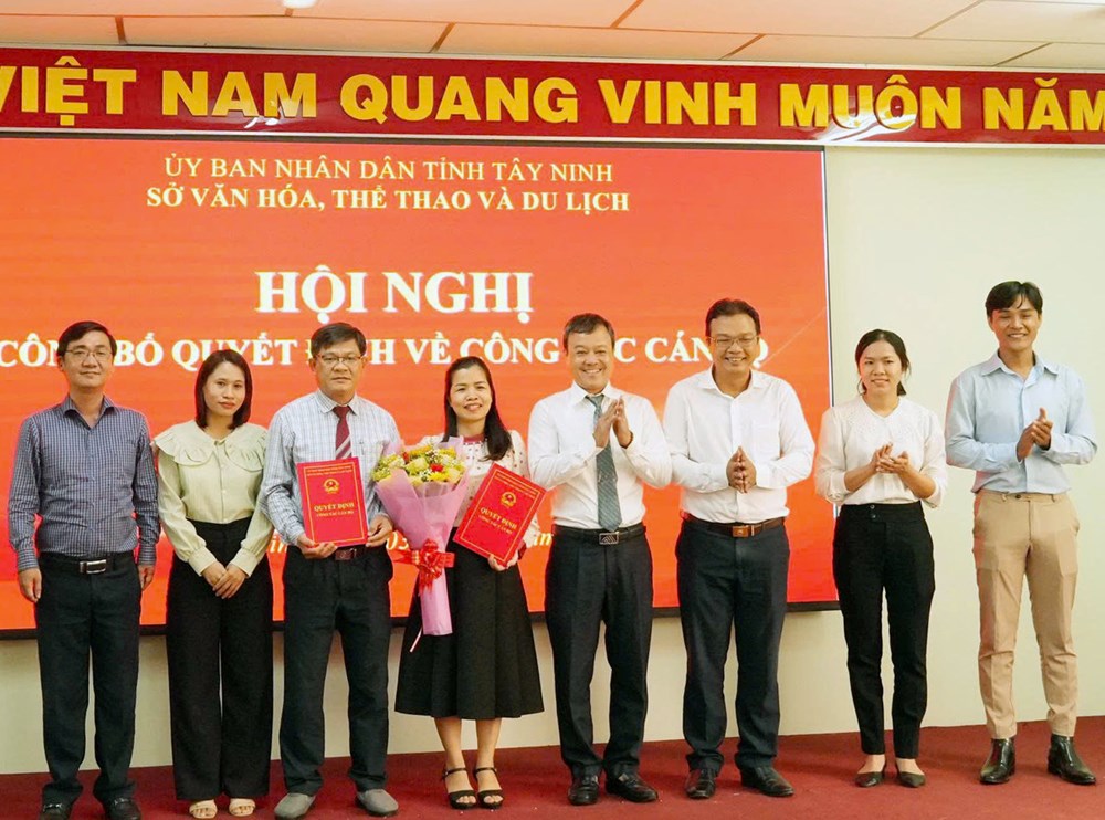 Sở VHTTDL Tây Ninh kiện toàn tổ chức bộ máy - ảnh 2