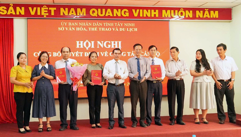 Sở VHTTDL Tây Ninh kiện toàn tổ chức bộ máy - ảnh 1