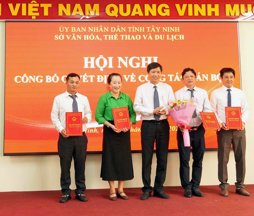 Sở VHTTDL Tây Ninh kiện toàn tổ chức bộ máy - ảnh 4