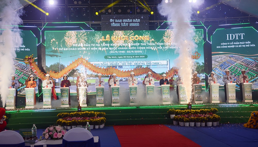 Tây Ninh khởi công khu công nghiệp đầu tiên sau khi hợp nhất tỉnh - ảnh 1