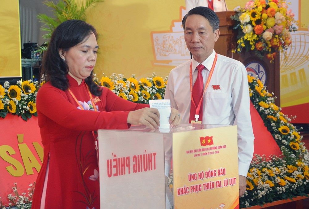 Nghĩa cử nhân văn tại Đại hội Đảng bộ phường Xuân Hòa - ảnh 3
