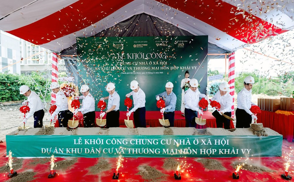 TP HCM khởi công dự án nhà ở xã hội tại phường Phú Thuận  - ảnh 1