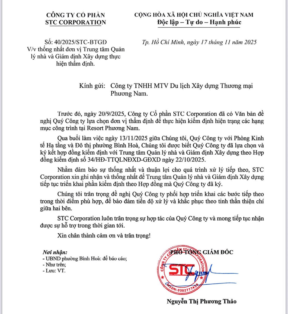 STown Gateway và Resort Phương Nam mời Trung tâm HMCIC xác định thiệt hại để bồi thường - ảnh 1