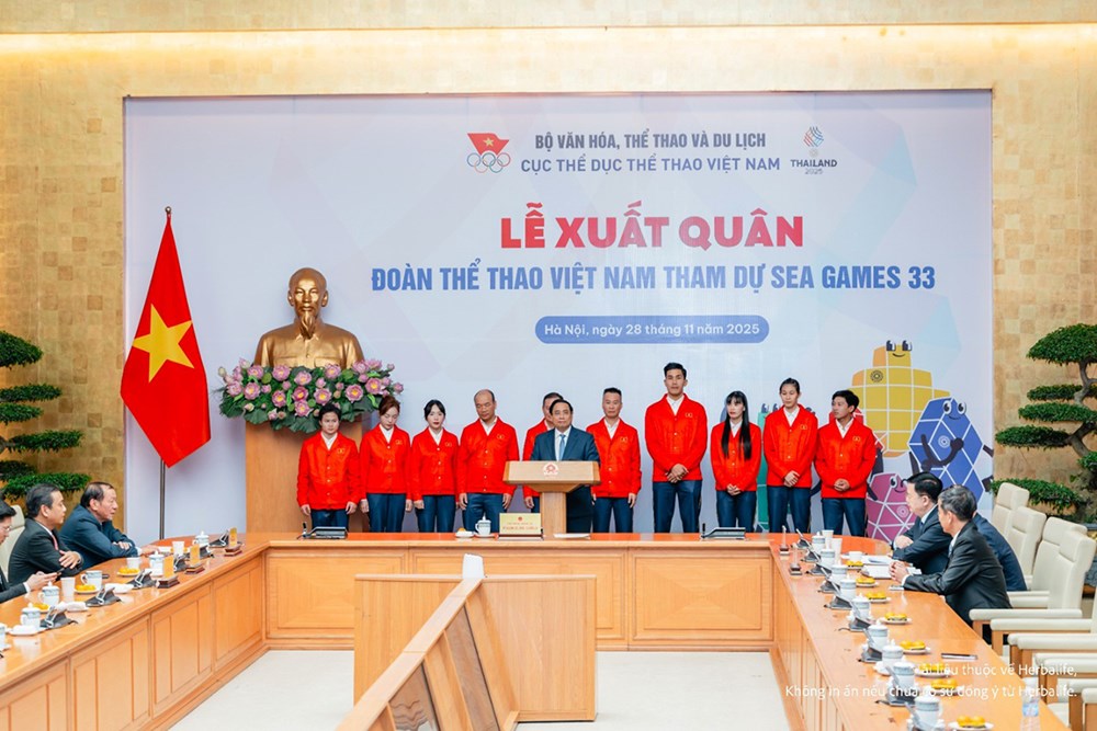 Herbalife Việt Nam đồng hành cùng Lễ xuất quân của Đoàn thể thao Việt Nam tham dự SEA Games 33 - ảnh 1