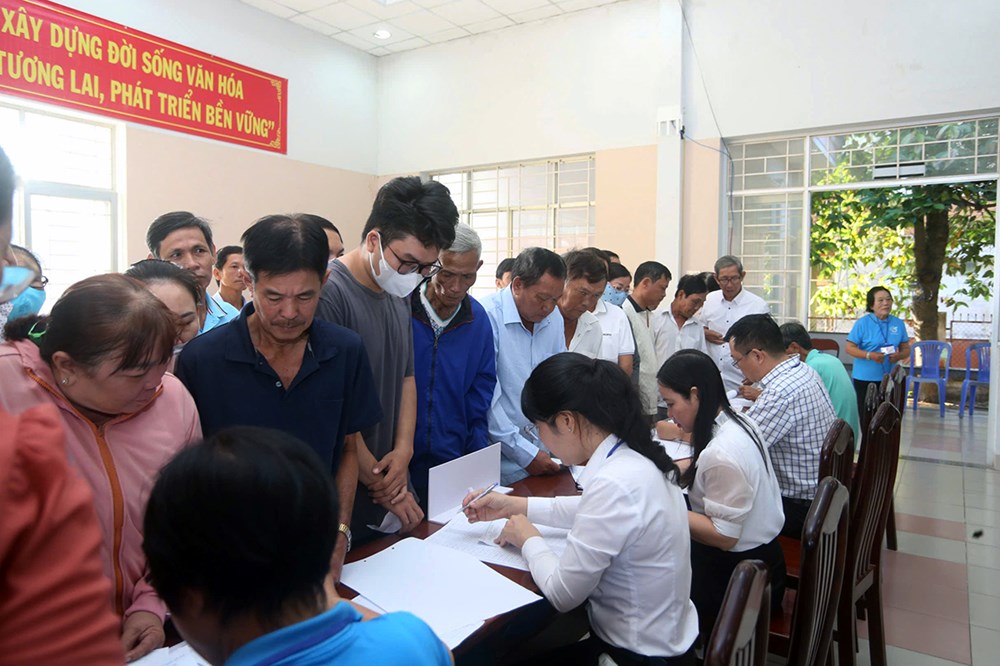 Cử tri Tây Ninh phấn khởi đi bầu cử từ sớm - ảnh 7